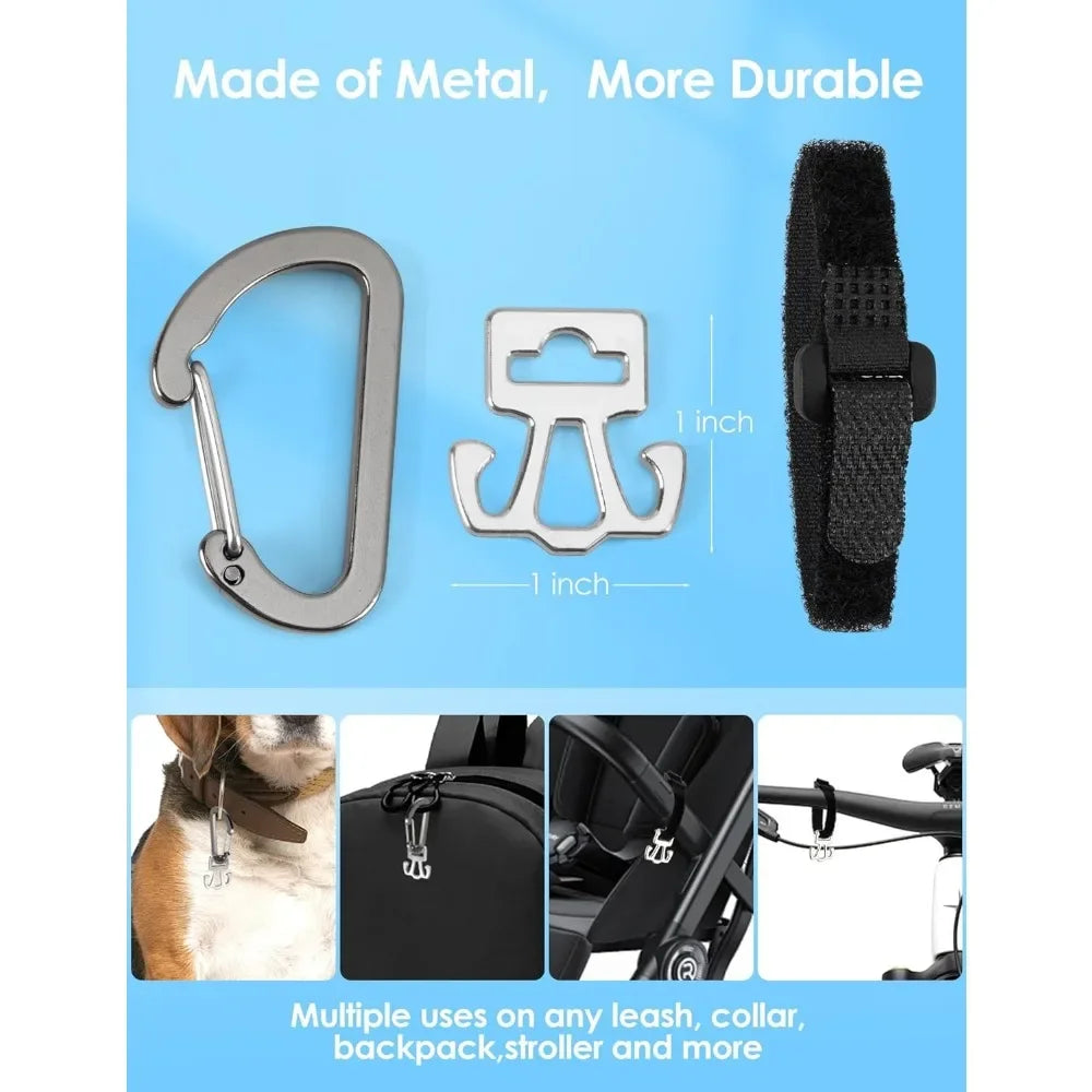 XMSJ Dog Poop Bag Holder For Leash With Carabiner Clip