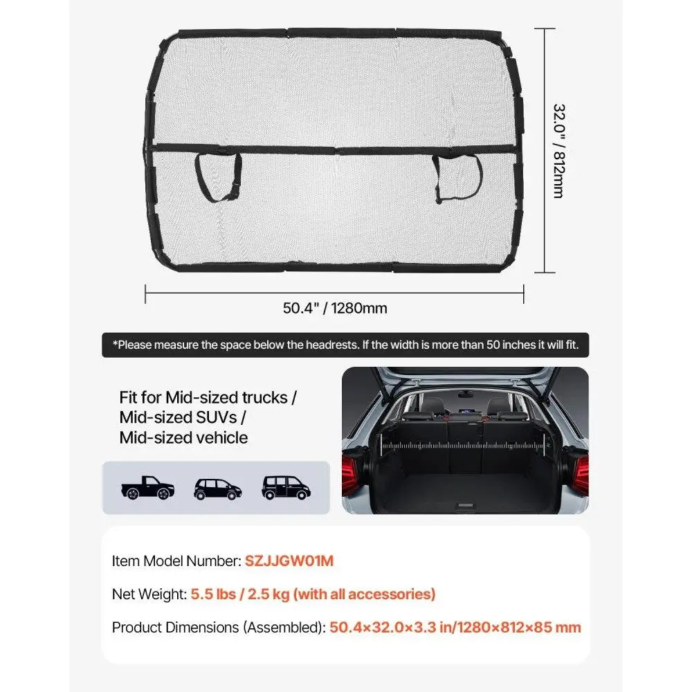 Hign-concerned Dog Car Barrier Front Seats Installation Divider Fits Cars Trucks SUVs