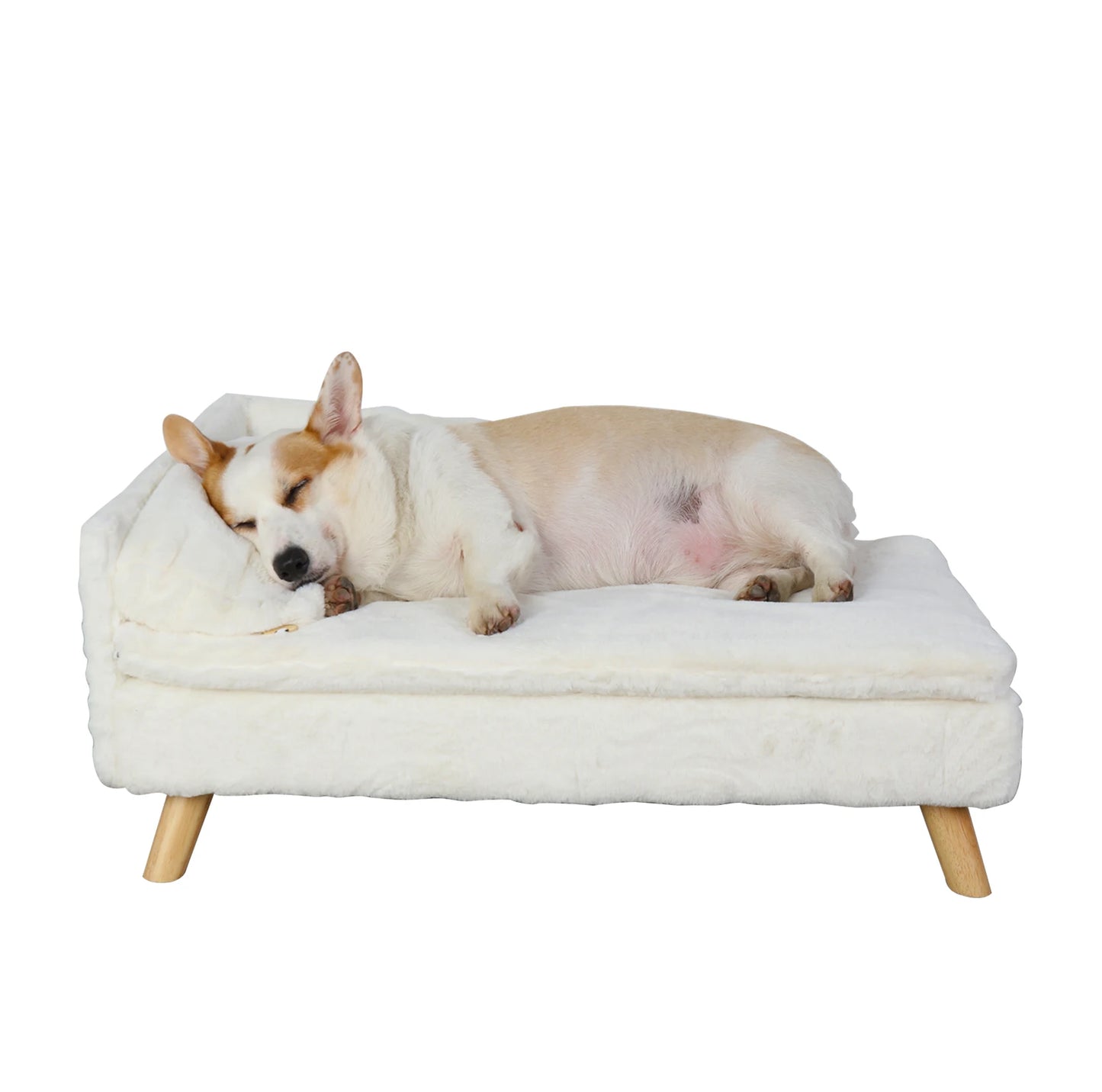 BINGOPAWCN Elevated Nordic Pet Stool Bed With Cozy Pad