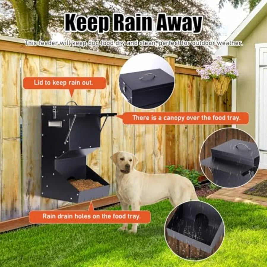 Hign-concerned Outdoor Automatic Dog Feeder Galvanized