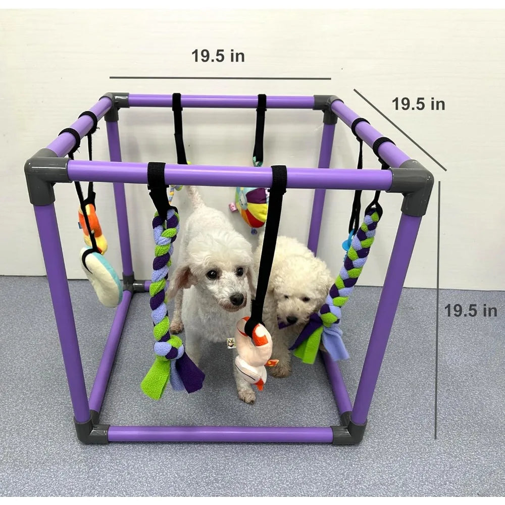 Hign-concerned Puppy Play Gym With Hanging Toys For Small Dogs