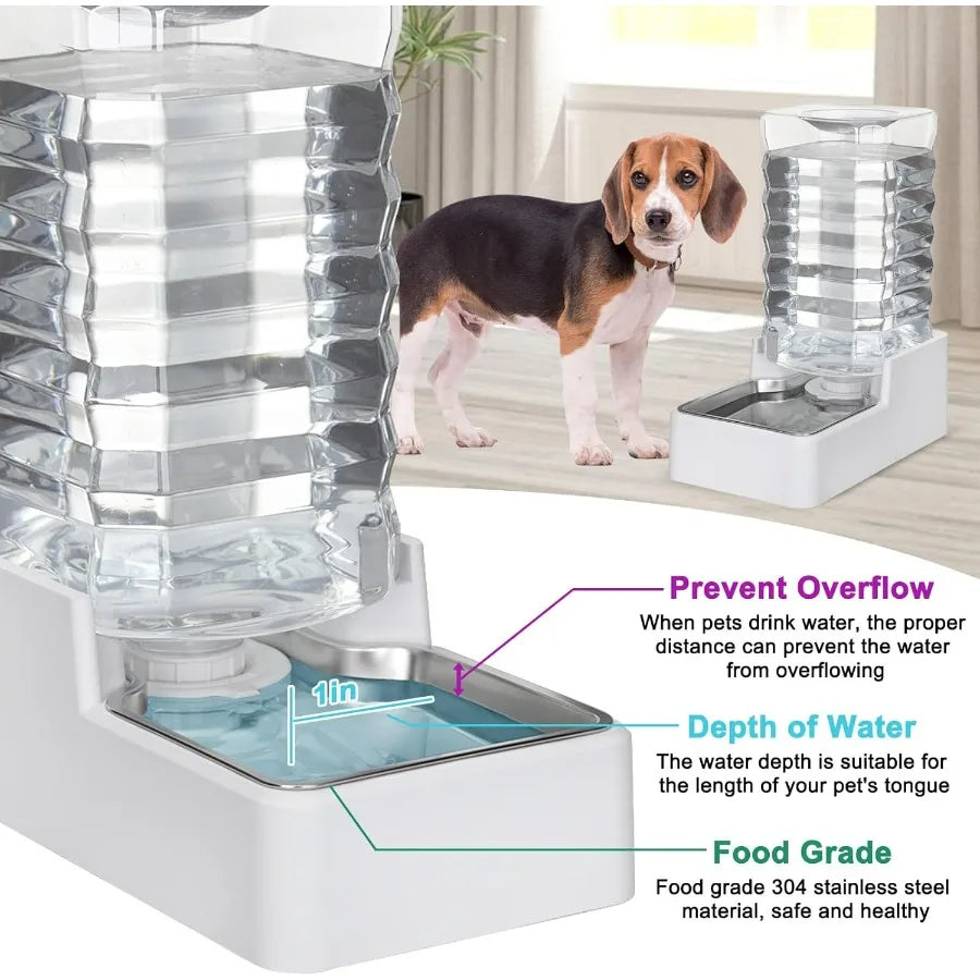Hign-concerned Automatic Pet Water Dispenser With Gravity Fed Bowl
