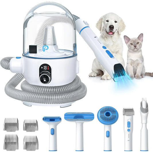 DishyKooker Pet Grooming Kit With 2L Vacuum Suction Tools