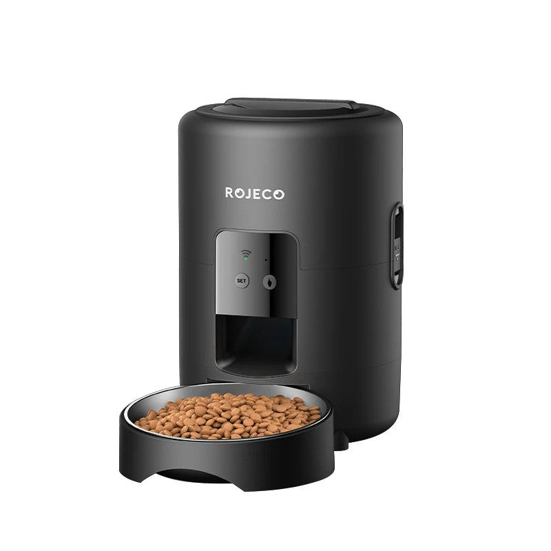 ROJECO Automatic Cat Feeder With WiFi App Remote Control