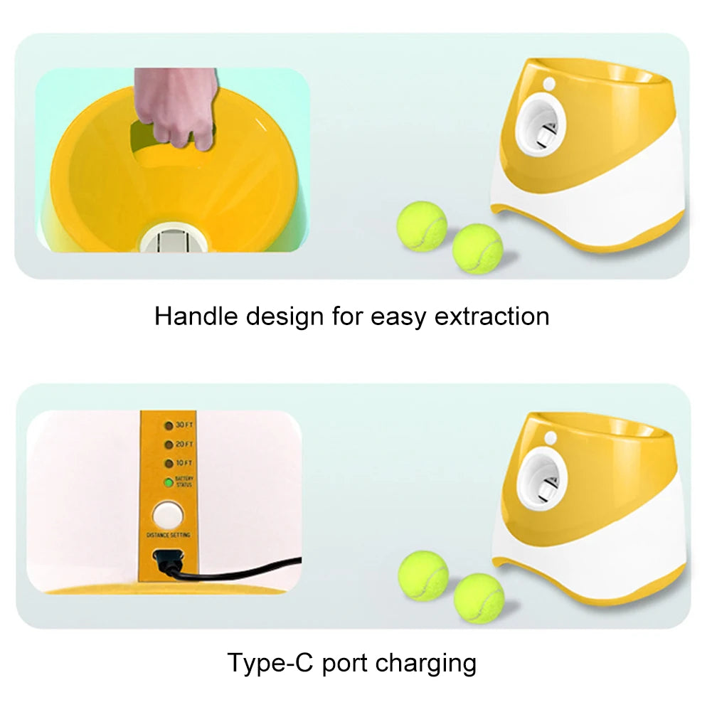 Alloet Tennis Ball Launcher Pinball Machine For Dogs