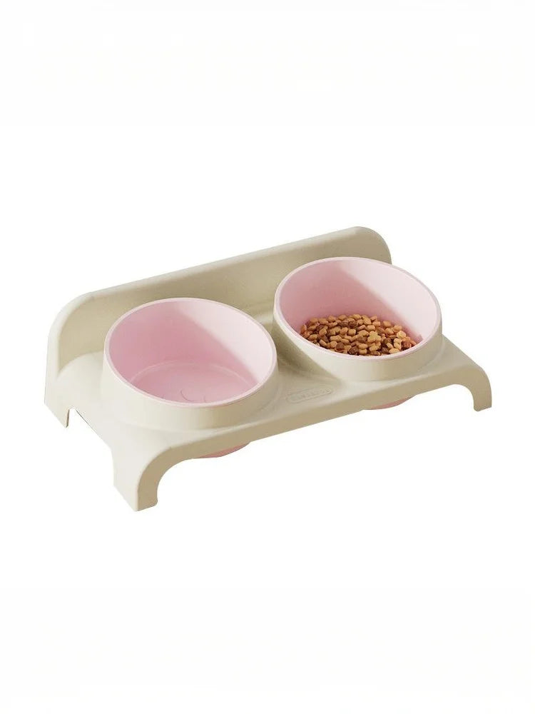 High Concerned Chemical Stainless Steel Elevated Double Bowls Pet Feeder