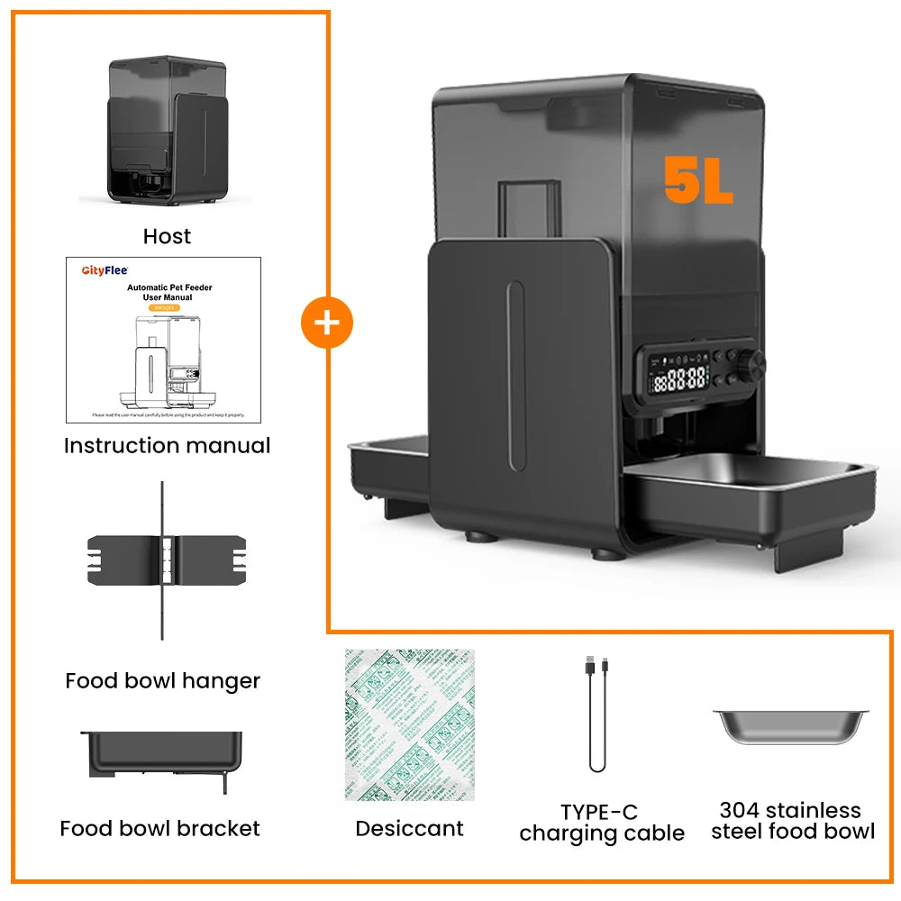 Cityflee Smart Pet Feeder Automatic for Cats and Dogs