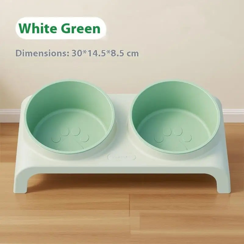 High Concerned Chemical Stainless Steel Elevated Double Bowls Pet Feeder