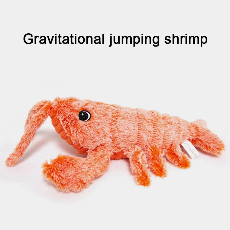 Electric Lobster Cat Toy USB Rechargeable Jumping Plush