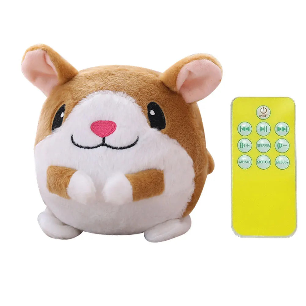 Hign-concerned Cartoon Pig USB Rechargeable Interactive Plush Toy for Dogs