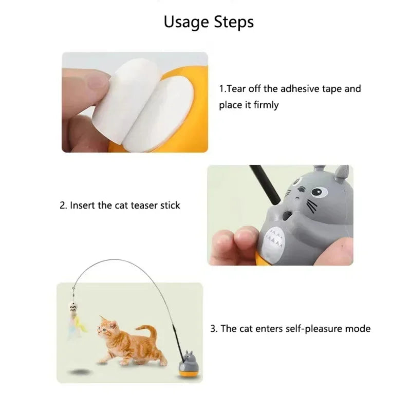 CN Zhejiang Cat Teaser Toy Wand With Bell And Feather