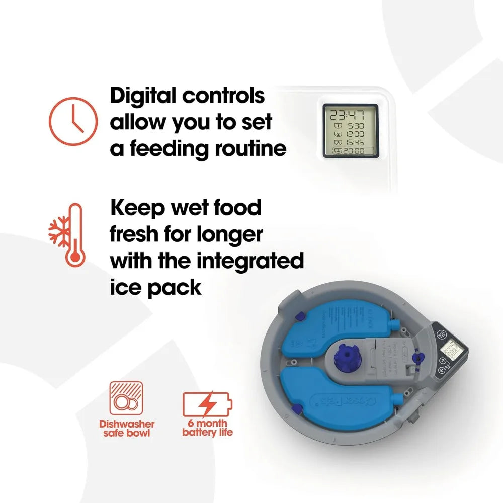 Hign-concerned C500 Automatic Pet Feeder With Ice Packs