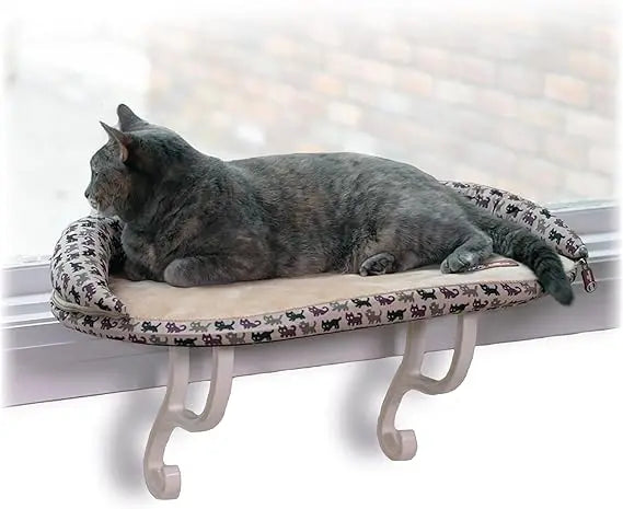 K&H Pet Products Bolster Kitty Sill Cat Window Perch Bed