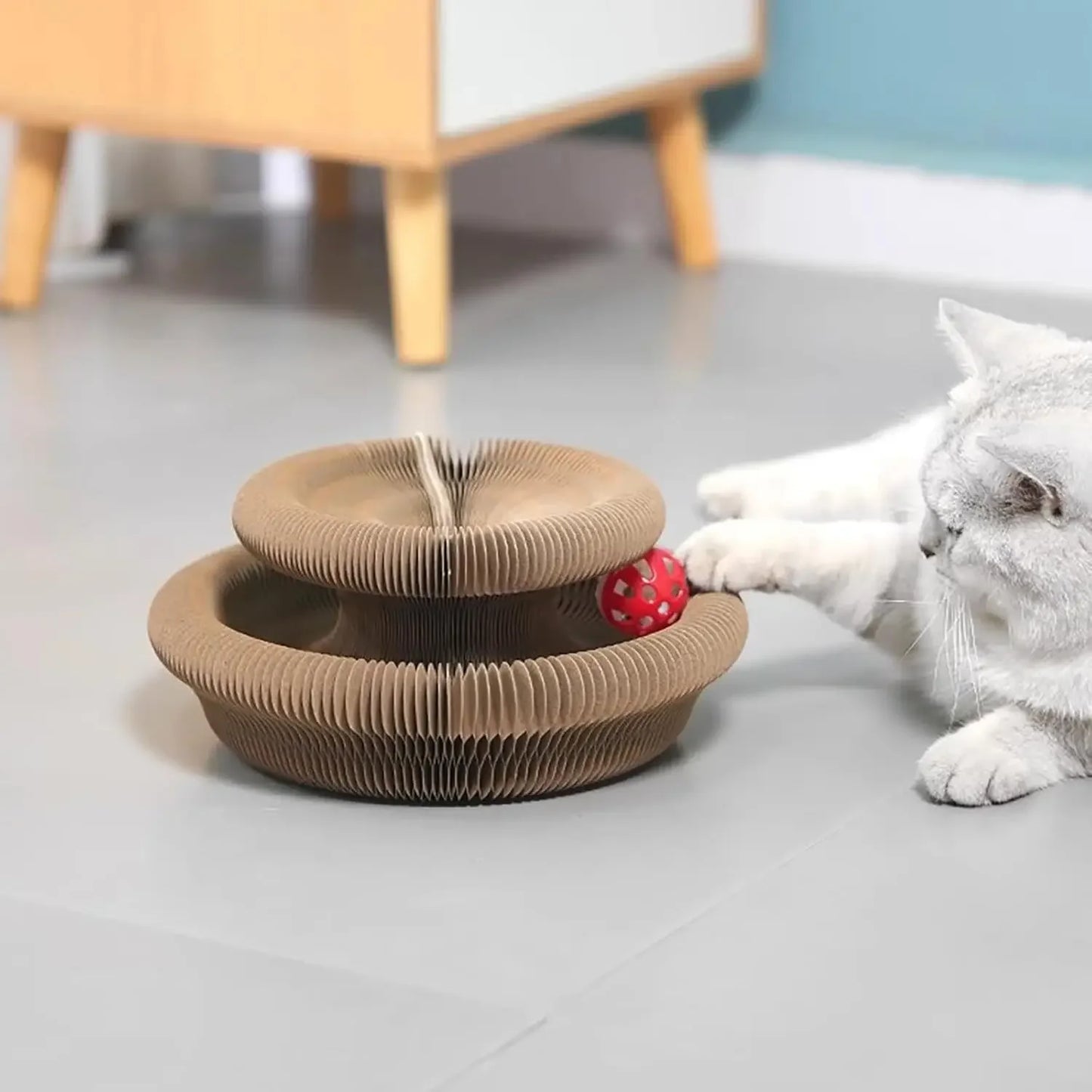 Kitty Kurlz Accordion Cat Scratching Board Toy