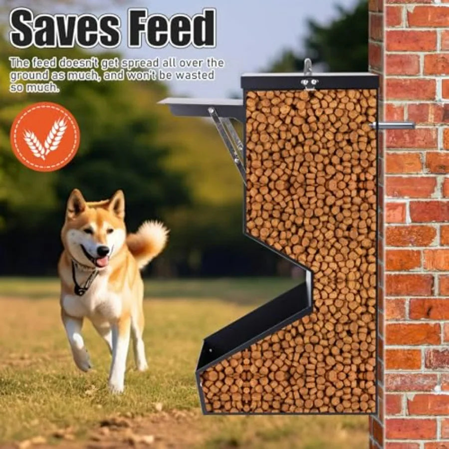 Hign-concerned Outdoor Automatic Dog Feeder Galvanized