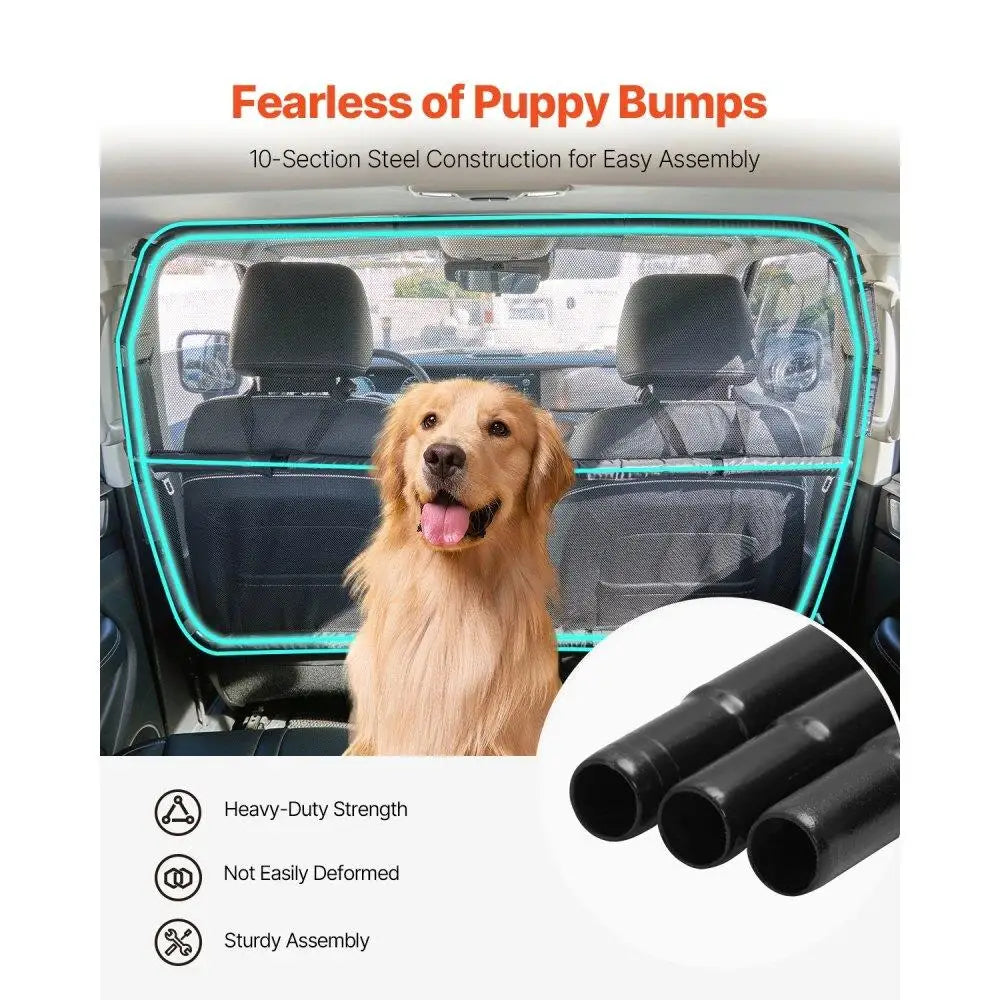 Hign-concerned Dog Car Barrier Front Seats Installation Divider Fits Cars Trucks SUVs