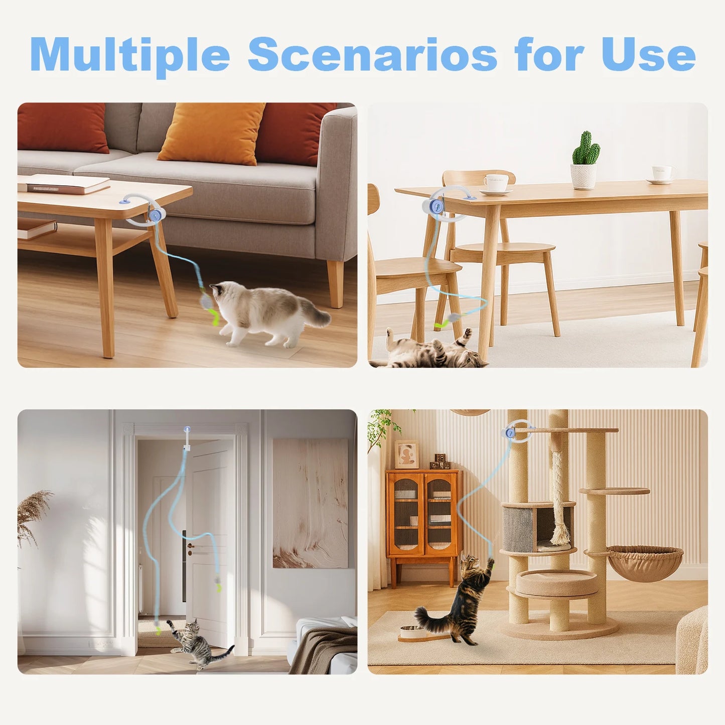 Cityflee Electric Door Hanging Cat Toy USB Rechargeable