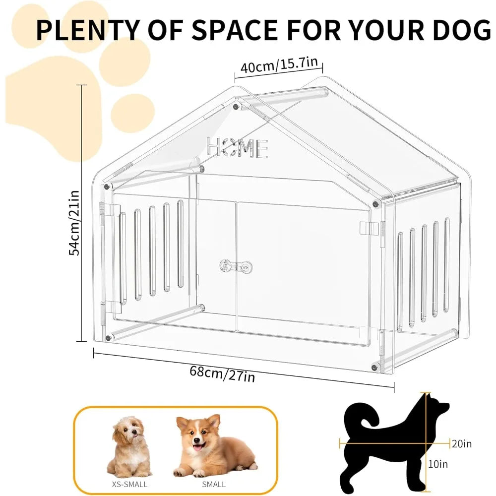 Hign-concerned Acrylic Indoor Dog House For Small Dogs And Cats