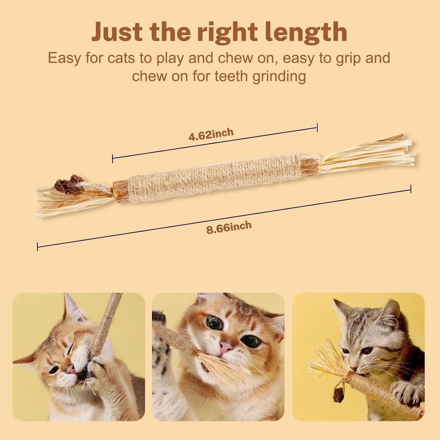 CN Silvervine Cat Chew Sticks Natural Dental Toy For Kittens