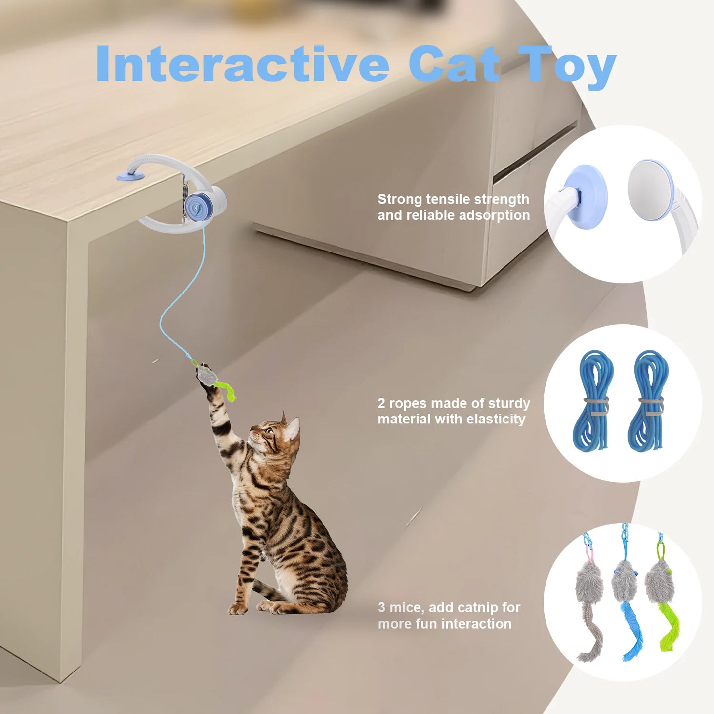 Cityflee Electric Door Hanging Cat Toys USB Rechargeable Interactive