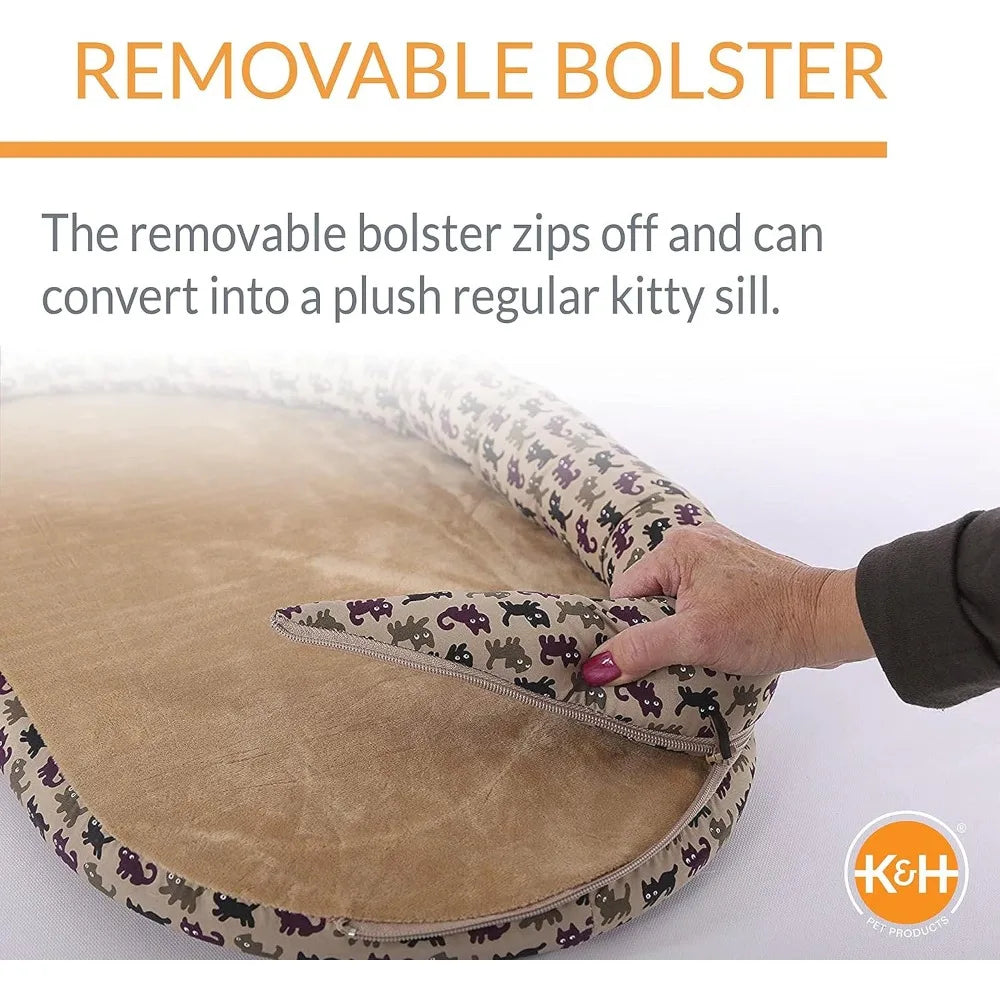 K&H Pet Products Bolster Kitty Sill Cat Window Perch Bed