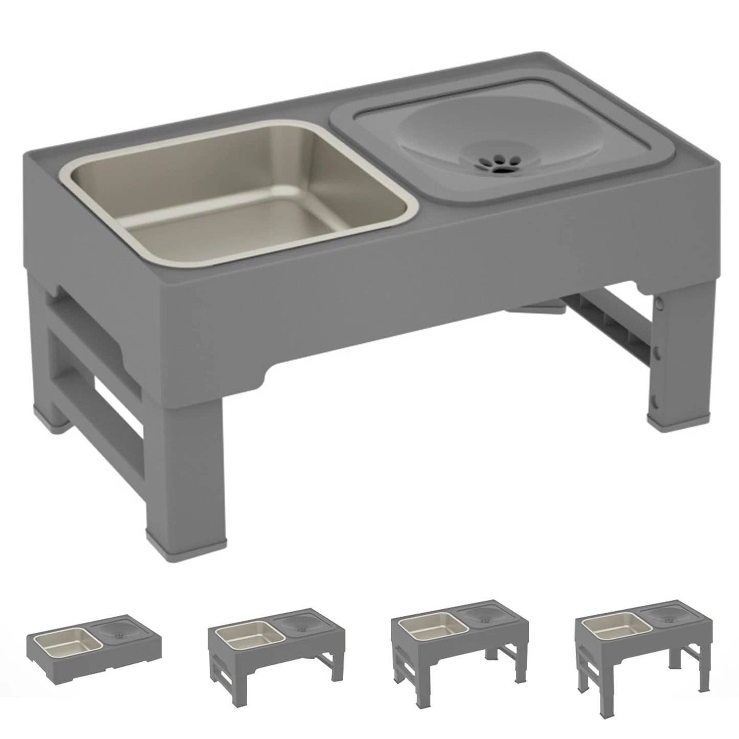 TWISTER.CK 3 In 1 Stainless Steel Slow Feed Water Bowls