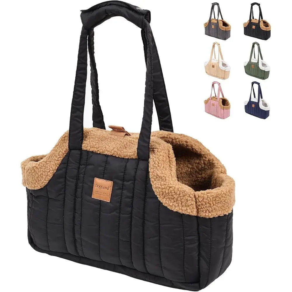 Small Dog Carrier Tote Waterproof Winter Fleece For Puppy Kitten
