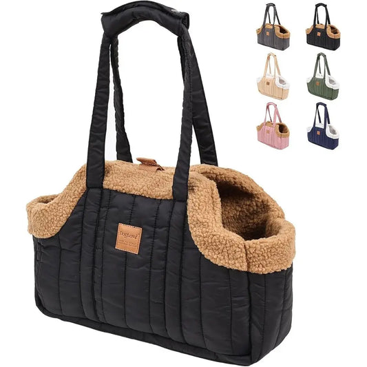 Small Dog Carrier Tote Waterproof Winter Fleece For Puppy Kitten