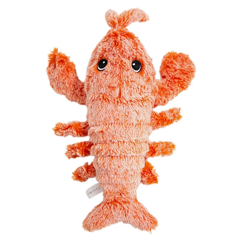 Electric Lobster Cat Toy USB Rechargeable Jumping Plush