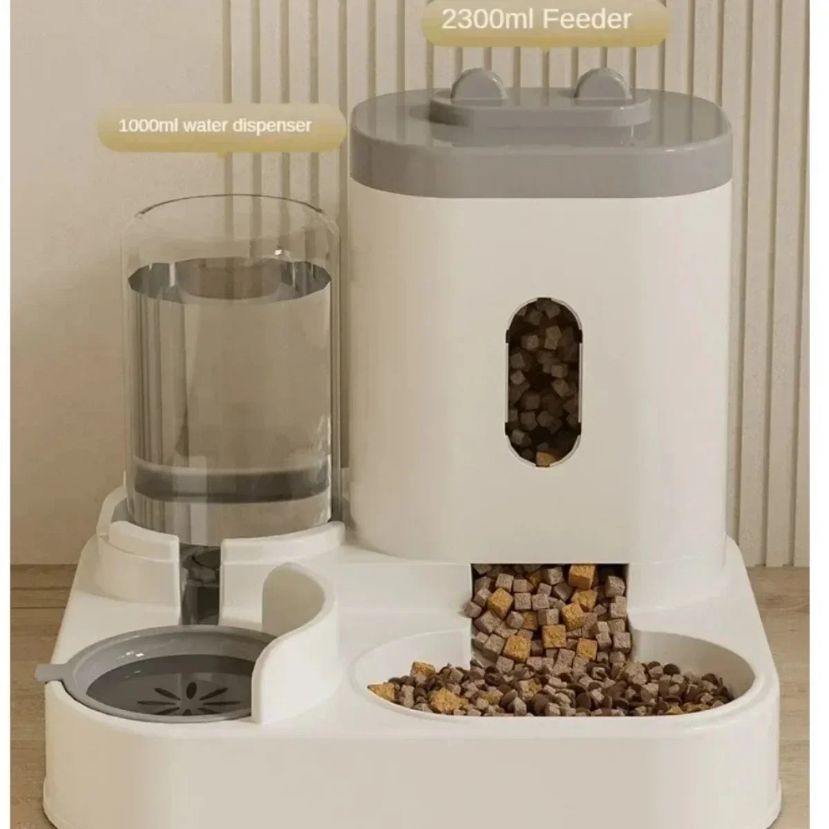 Automatic Pet Feeder For Cats And Dogs With Water Fountain