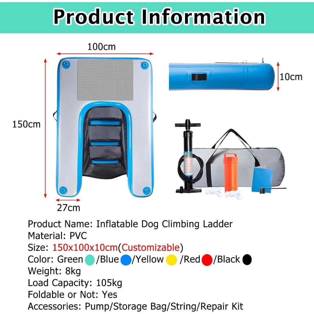 Pet Docking Platform Dog Ramp With 3D Steps EVA Pads