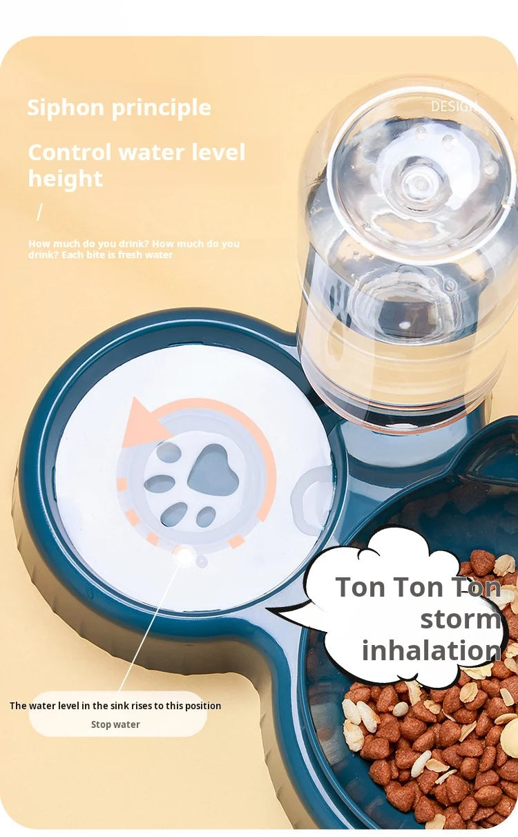 Pet Water Feeder Bowls With Gravity Dispenser For Pets