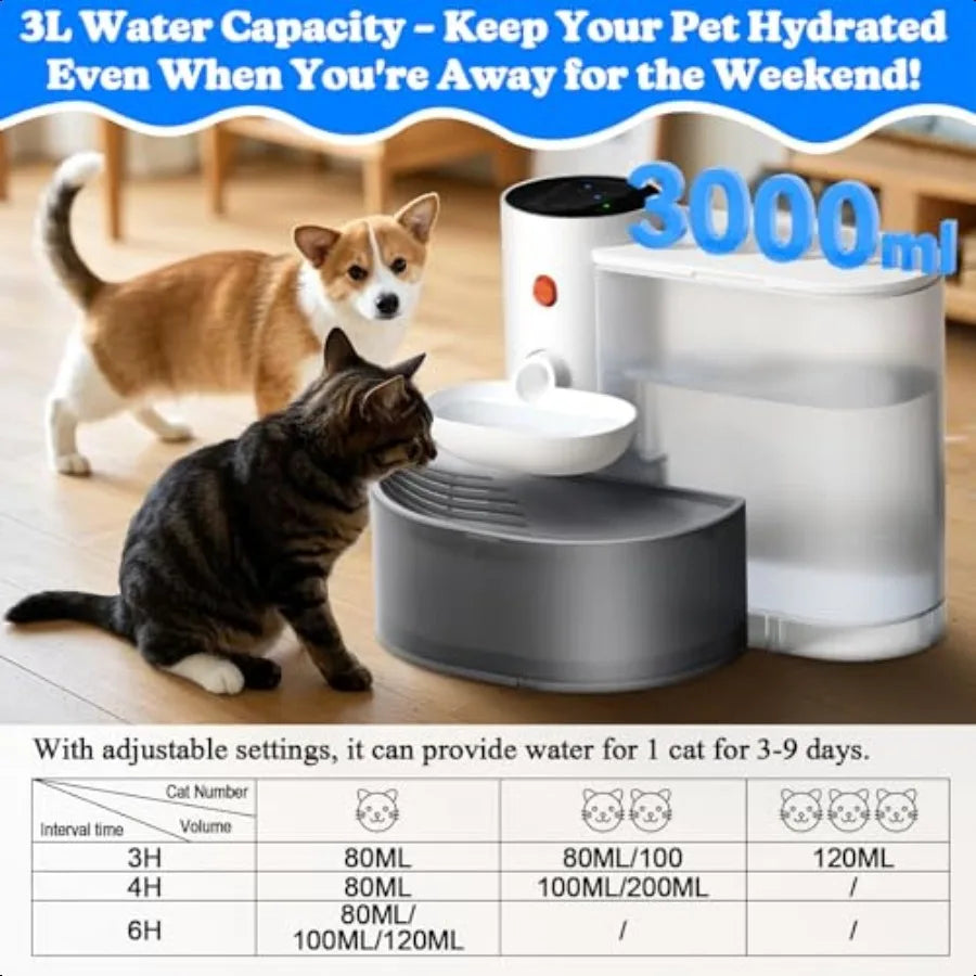Hign-concerned Smart Pet Water Fountain No Filter Needed Self Cleaning