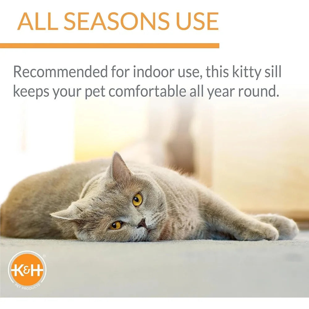 K&H Pet Products Bolster Kitty Sill Cat Window Perch Bed