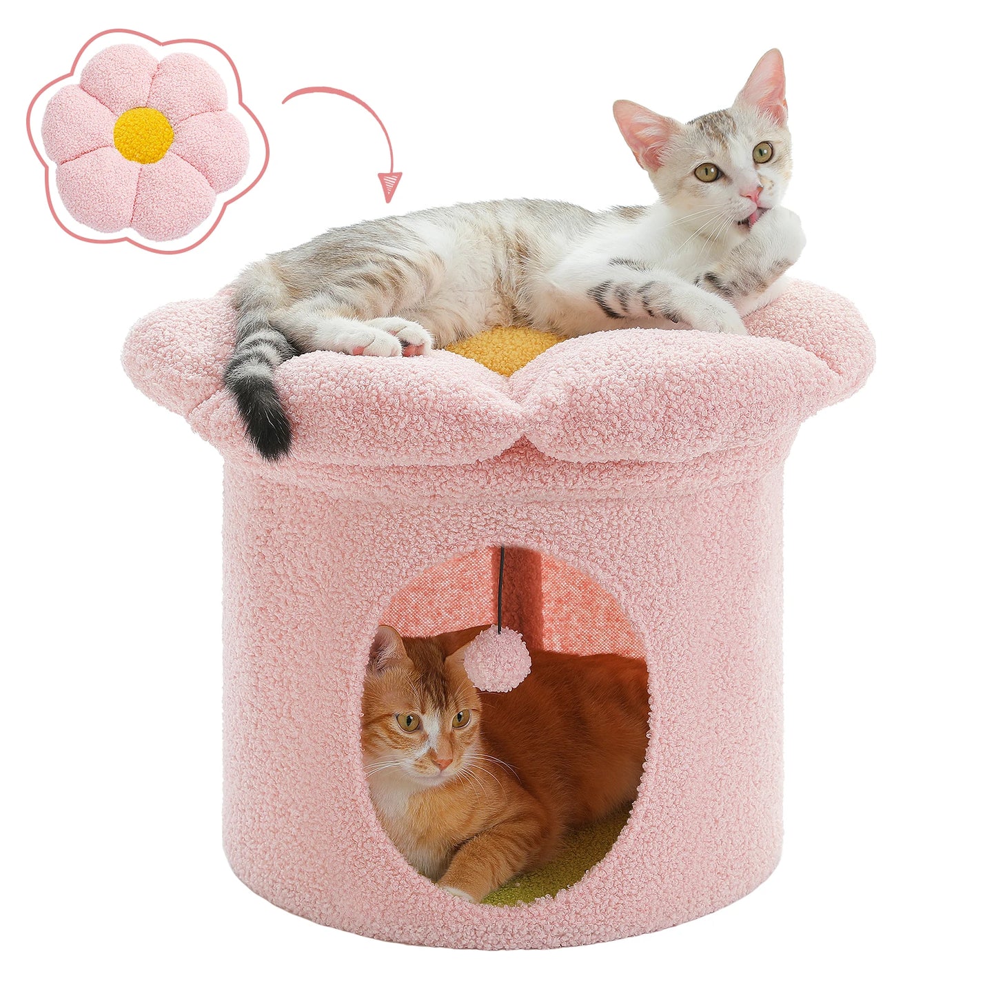 PAWZ Road Indoor Cat House With Removable Flower Bed