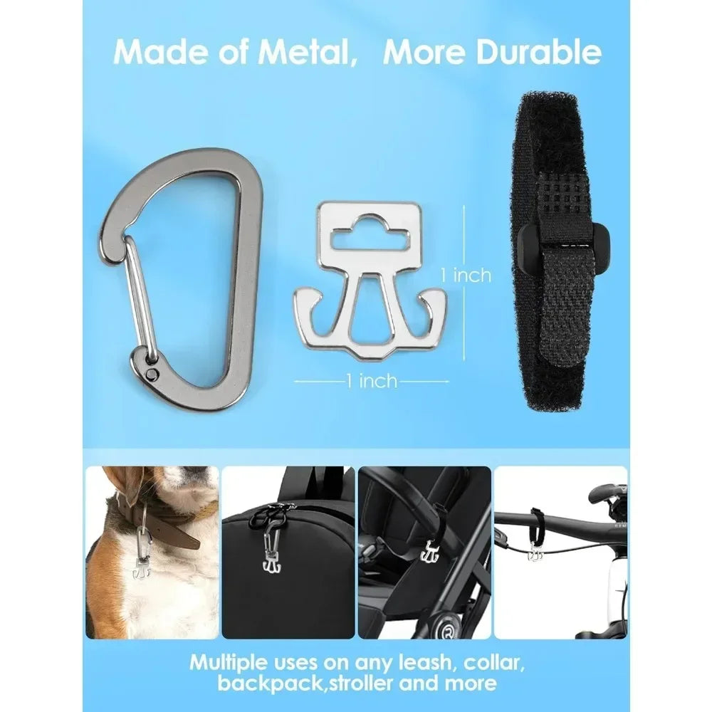 XMSJ Dog Poop Bag Holder For Leash With Carabiner Clip