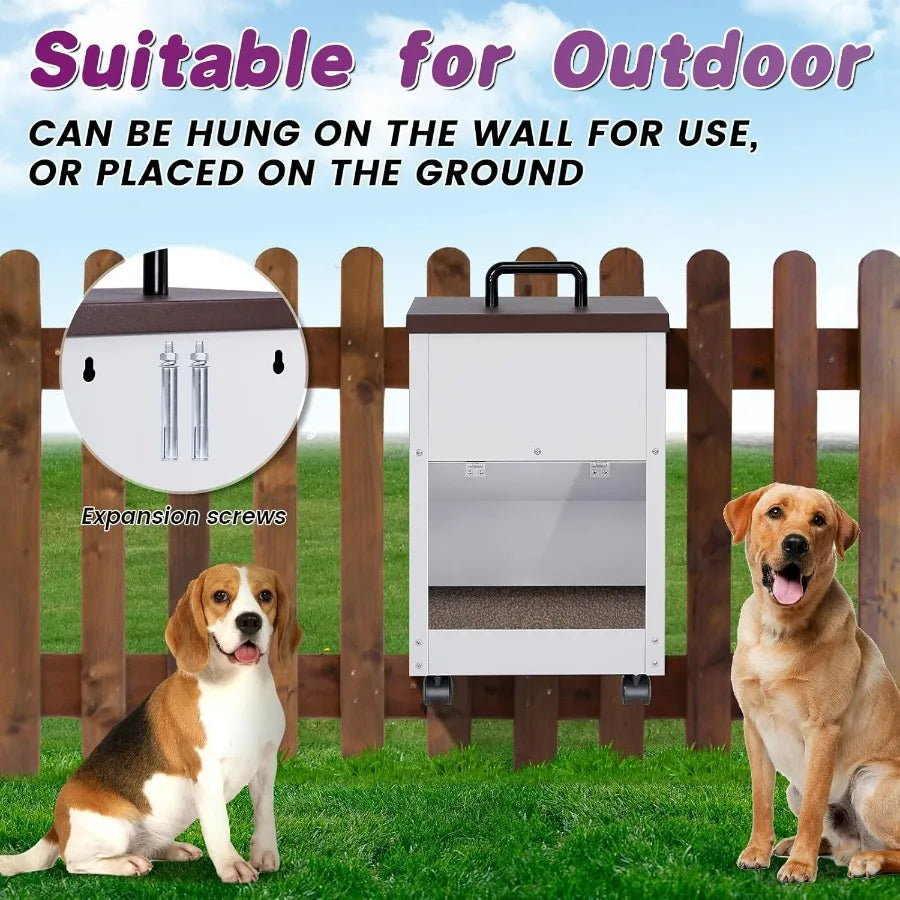Hign-concerned Outdoor Automatic Dog Feeder For Large Breed