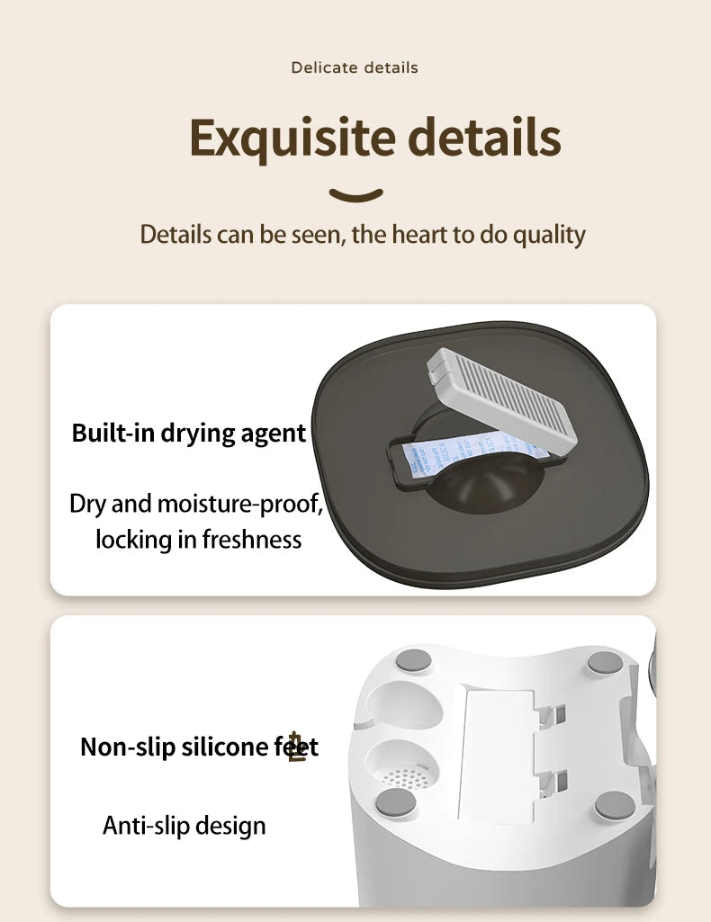 PAPIFEED Dual Bowl Smart Automatic Pet Feeder With WiFi