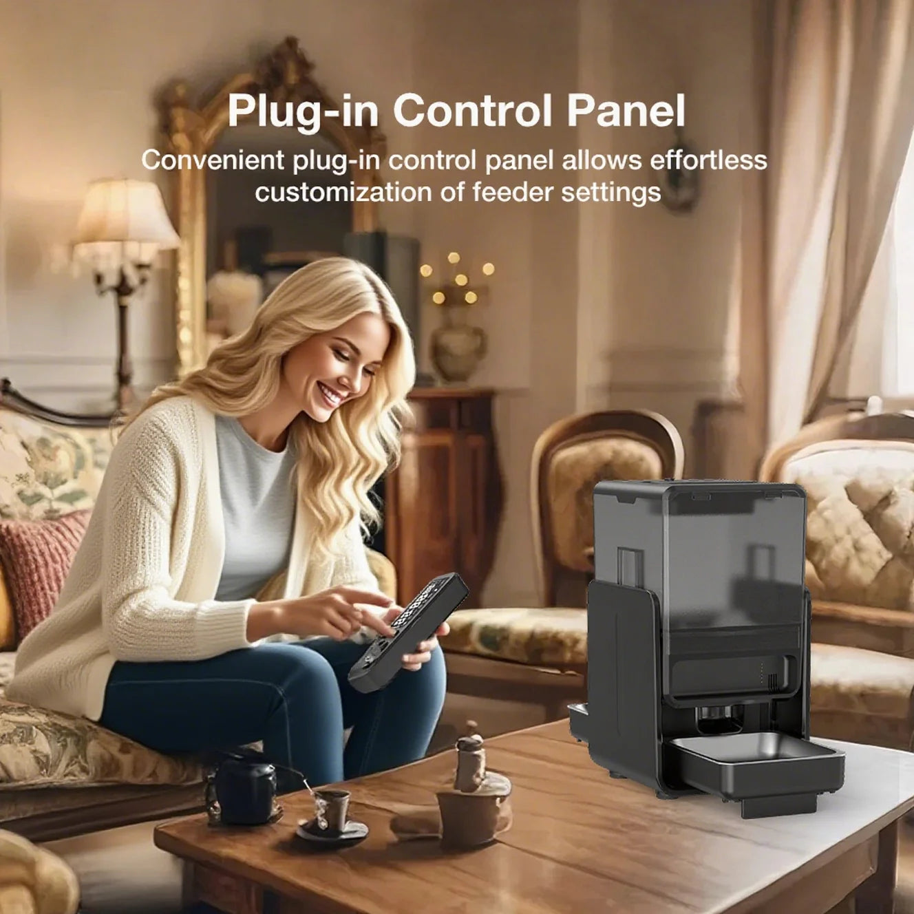 Cityflee Smart Pet Feeder Automatic For Cats And Dogs Timed Portion Control And Quantitative Feeding