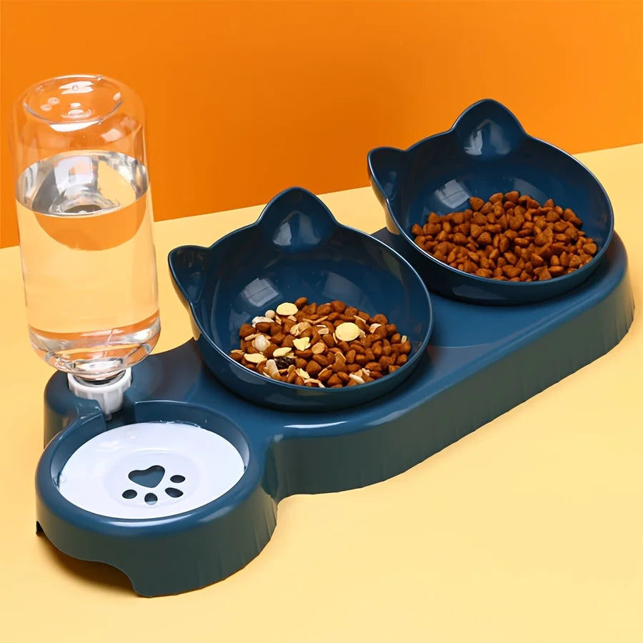Pet Water Feeder Bowls With Gravity Dispenser For Pets