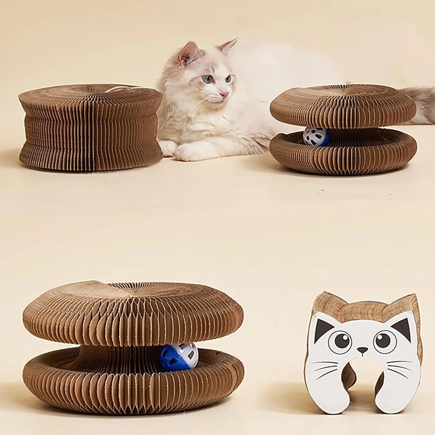 Kitty Kurlz Accordion Cat Scratching Board Toy