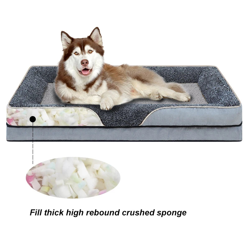 CN Jiangsu Removable Washable Pet Bed With Raised Edges