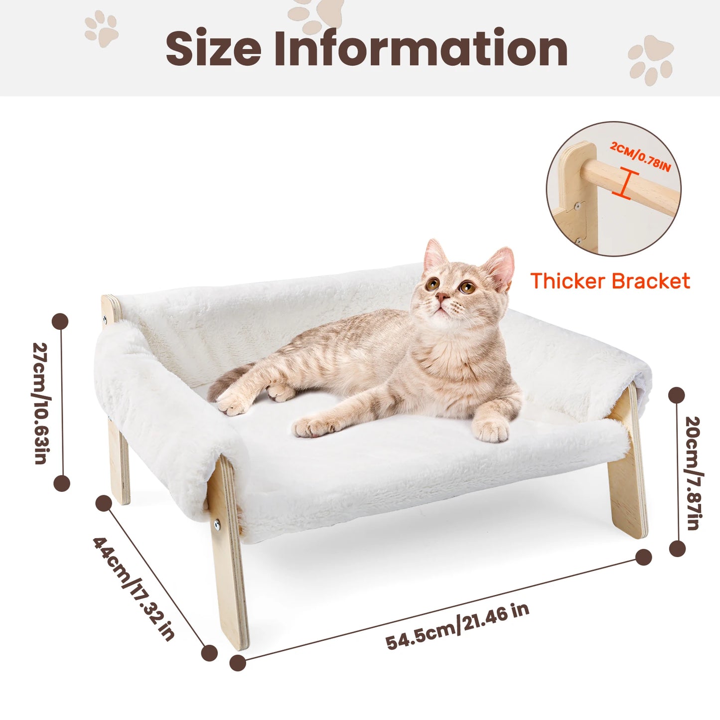 Hunan Cat Bed Raised Wooden Leg Plush Sofa For Cats