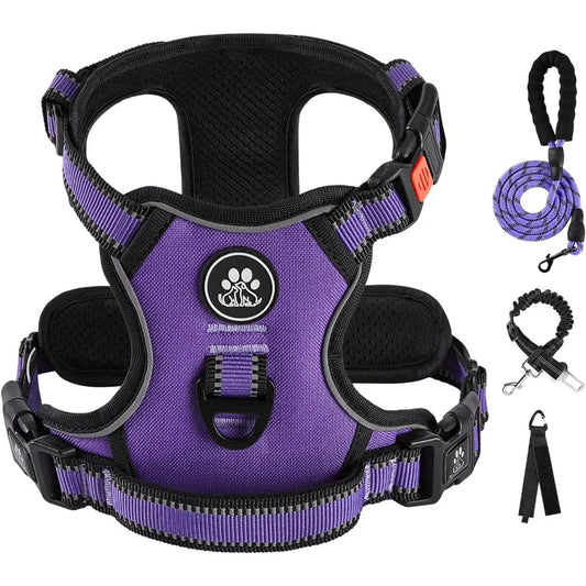 Hign-concerned No Pull Dog Harness Adjustable Fit