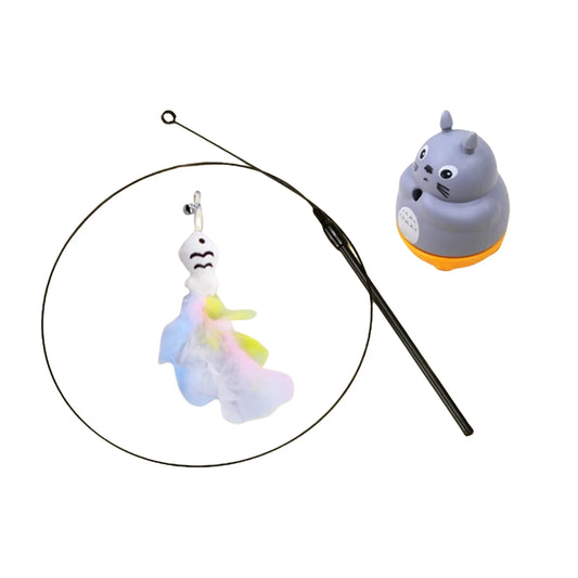 CN Zhejiang Cat Teaser Toy Wand With Bell And Feather