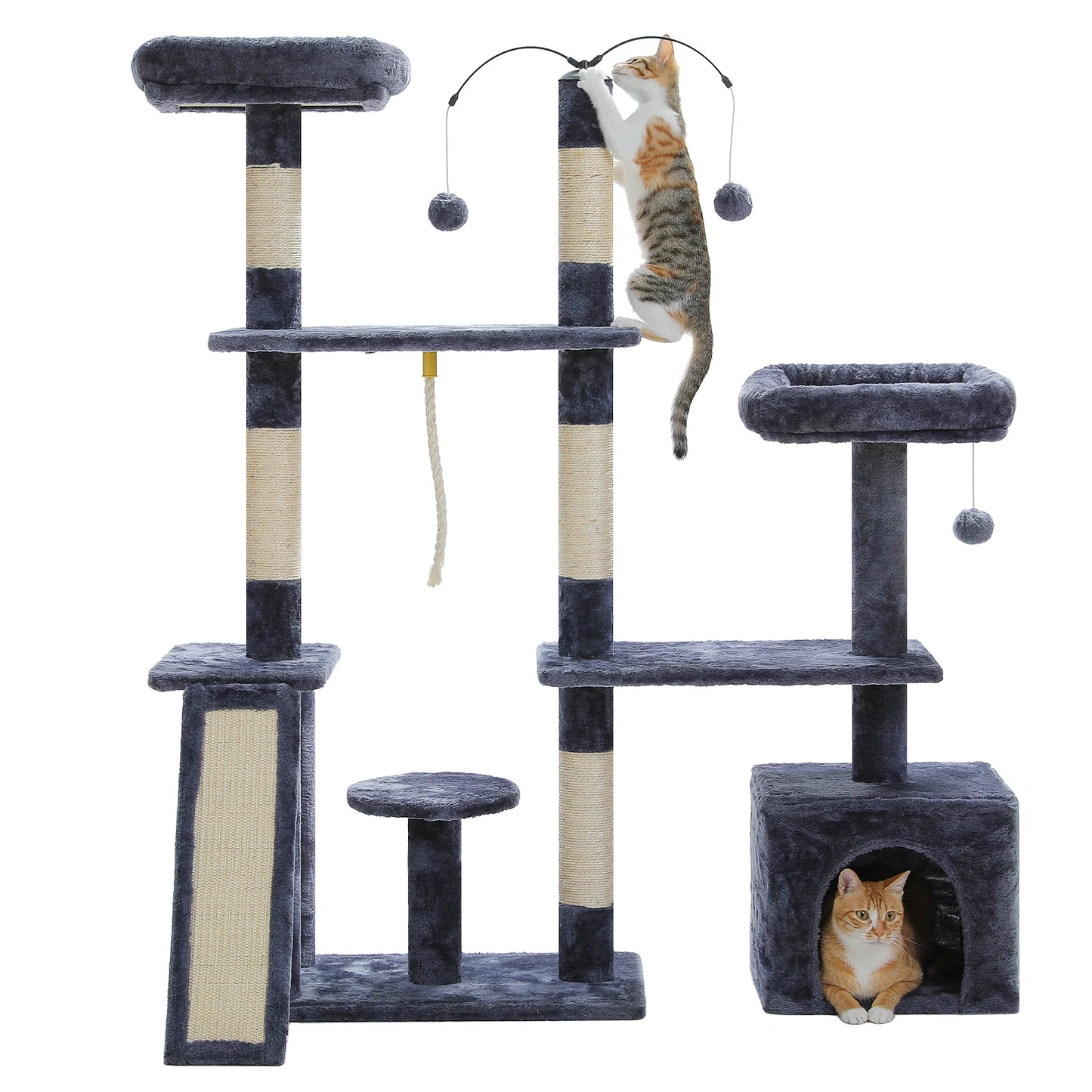 PAWZ Road Multi Level Cat Tree With Sisal Scratching Posts