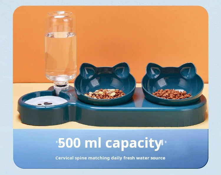 Pet Water Feeder Bowls With Gravity Dispenser For Pets