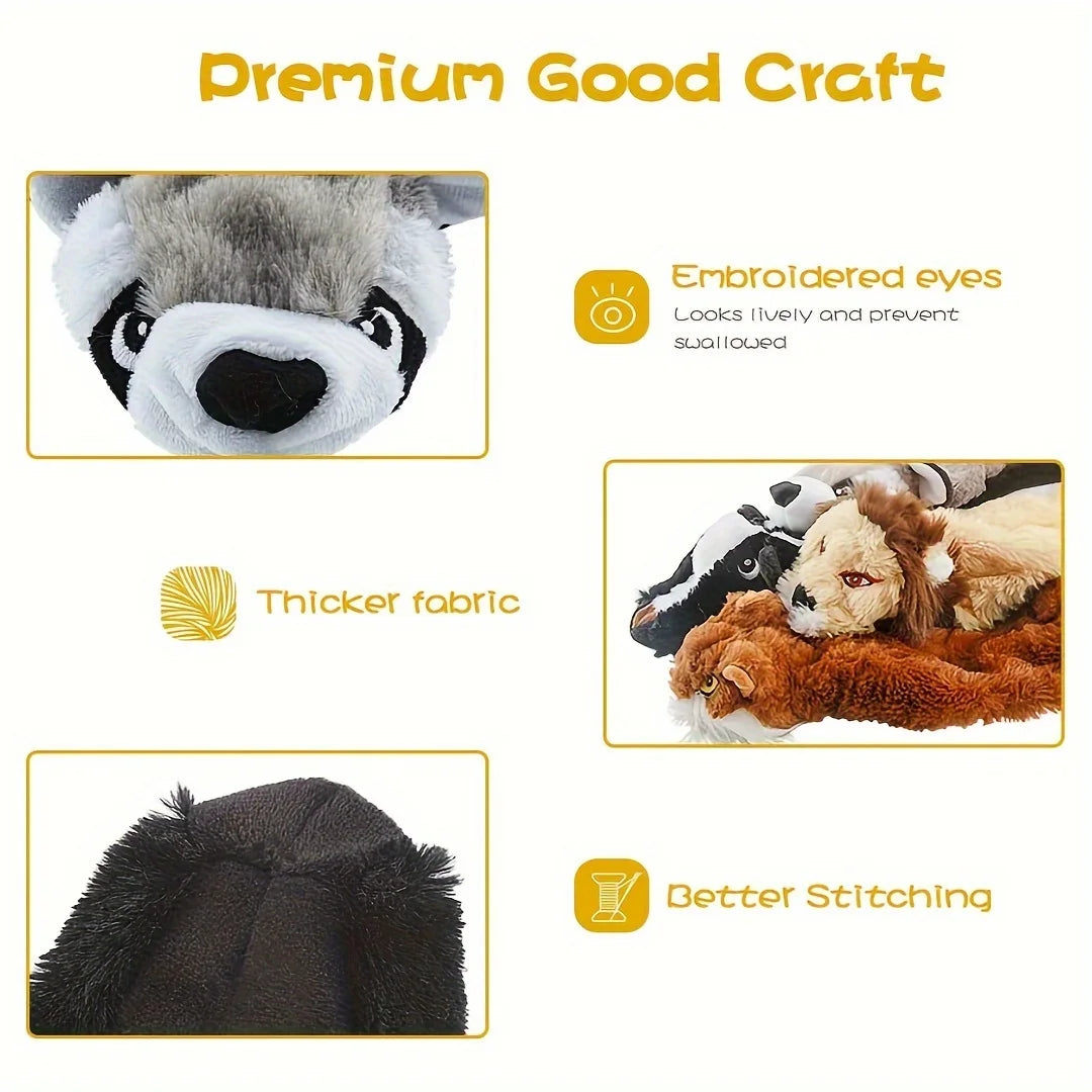 Hign-concerned Squeaky Plush Dog Toy Durable Chew For All Breeds