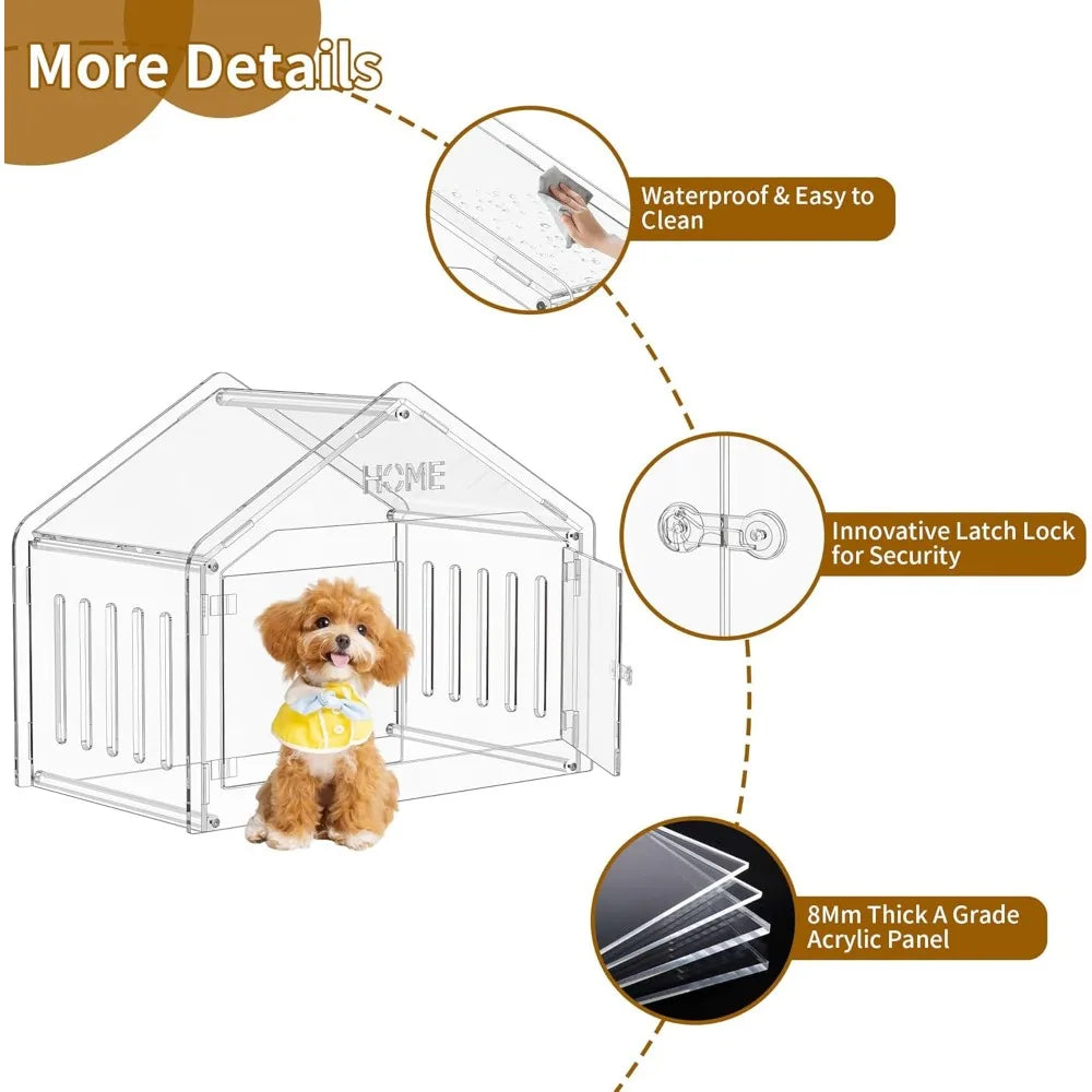 Hign-concerned Acrylic Indoor Dog House For Small Dogs And Cats