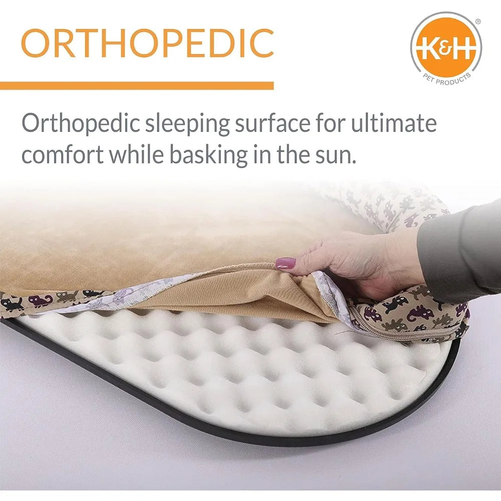 K&H Pet Products Bolster Kitty Sill Cat Window Perch Bed